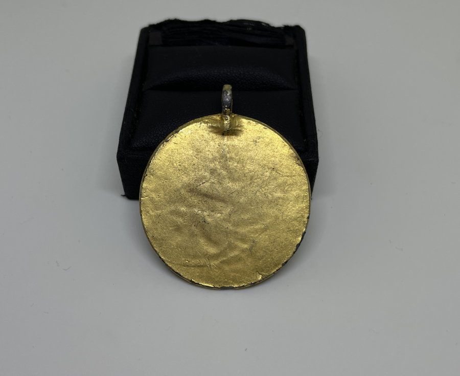 ÜZERİNDE AYET EL KÜRSİ YAZILI VE ALTIN VERMEYLİ OSMANLI DÖNEMİ KOLYE