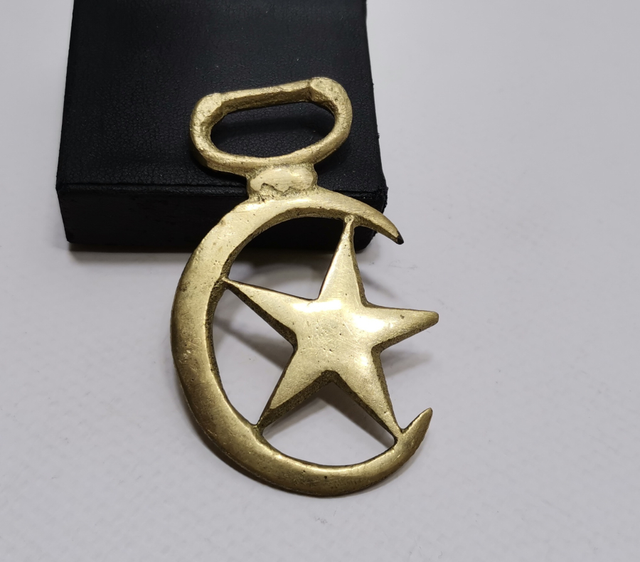 1.DÜNYA SAVAŞI DÖNEMİ AY YILDIZLI SÜVARİ AT GEMİ PARÇASI