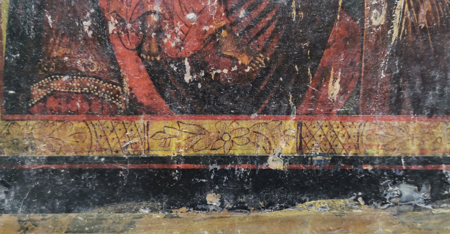 AHŞAPTAN MAMUL RUM İŞİ İKONALI DOLAP KAPAĞI