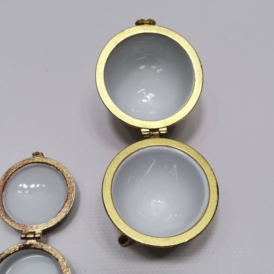 ANTİKA PORSELEN MÜCEVHER KUTUSU LOTU