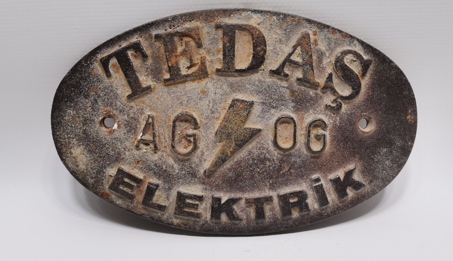 BÜYÜK BOY TEDAŞ METAL PLAKA