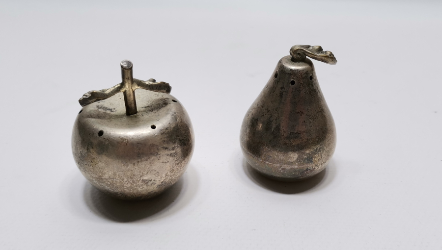 GÜMÜŞ KAPLAMA MEYVE FORMUNDA TUZLUK