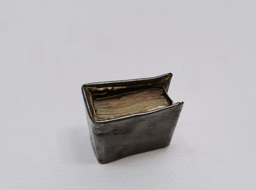 ORJİNAL KUTUSUNDA OSMANLI DÖNEMİ CEP BOY ASKER ENAM-I ŞERİFİ