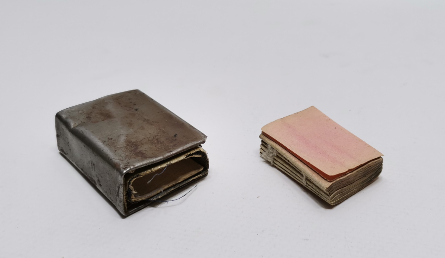 ORJİNAL KUTUSUNDA OSMANLI DÖNEMİ CEP BOY ASKER ENAM-I ŞERİFİ