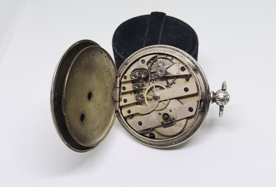 OSMANLI DÖNEMİ GÜMÜŞ KASA CEP SAATİ