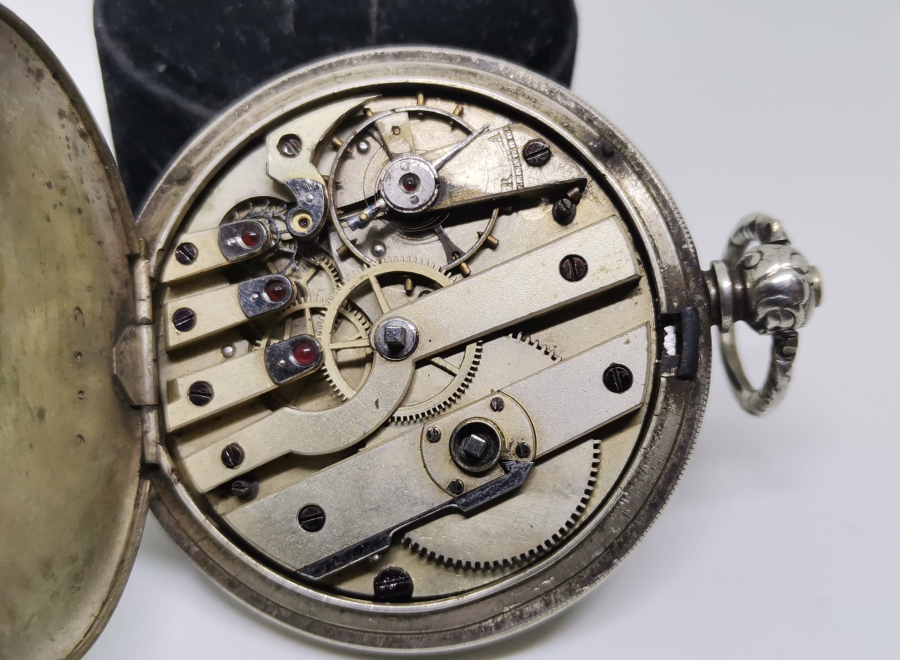 OSMANLI DÖNEMİ GÜMÜŞ KASA CEP SAATİ