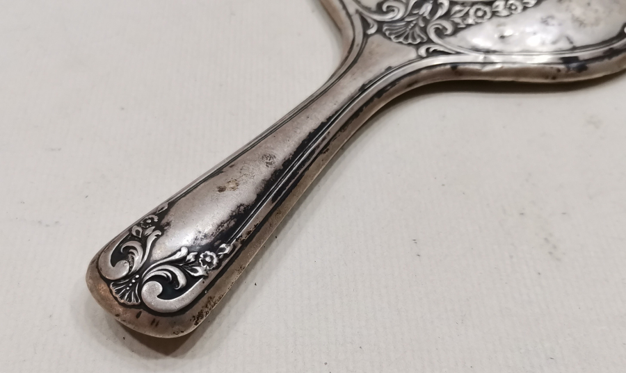 OSMANLI DÖNEMİ GÜMÜŞ OSMANLI EL AYNASI