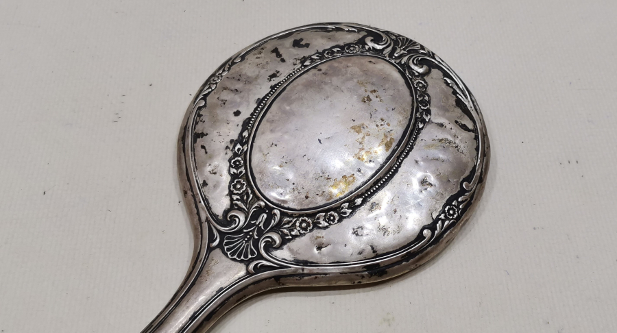 OSMANLI DÖNEMİ GÜMÜŞ OSMANLI EL AYNASI