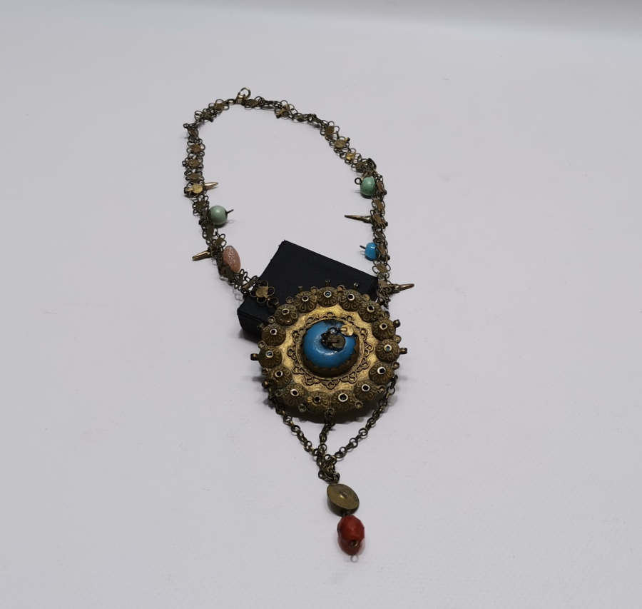 OSMANLI DÖNEMİ NADİR FORMDA ERMENİ İŞİ GELİN TAKISI