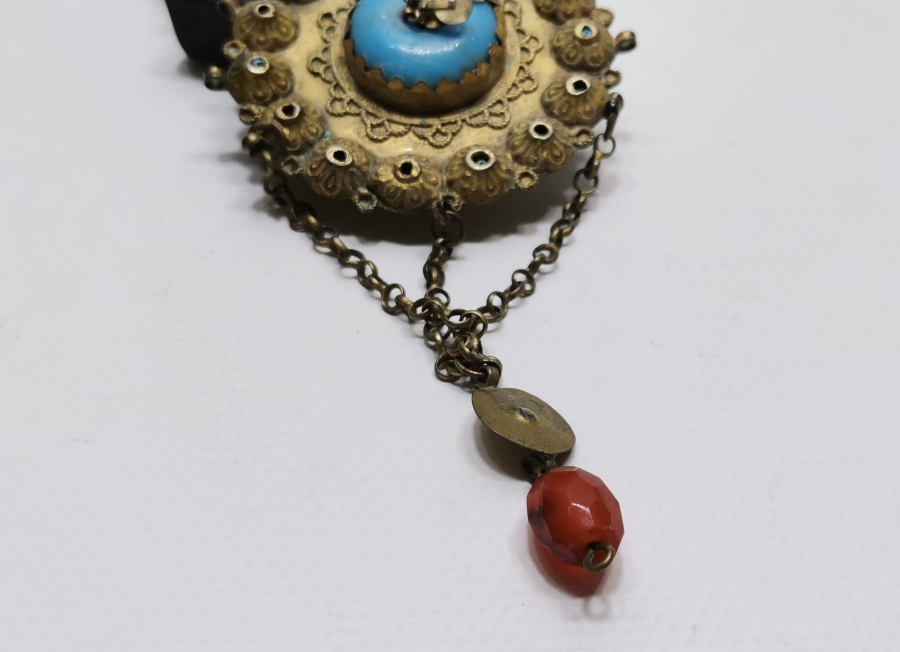 OSMANLI DÖNEMİ NADİR FORMDA ERMENİ İŞİ GELİN TAKISI