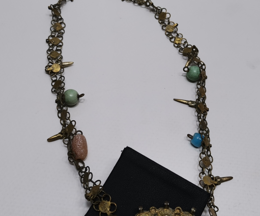 OSMANLI DÖNEMİ NADİR FORMDA ERMENİ İŞİ GELİN TAKISI