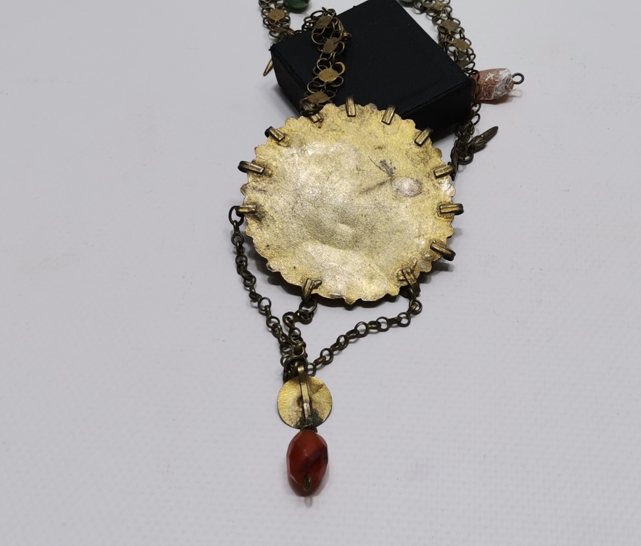 OSMANLI DÖNEMİ NADİR FORMDA ERMENİ İŞİ GELİN TAKISI