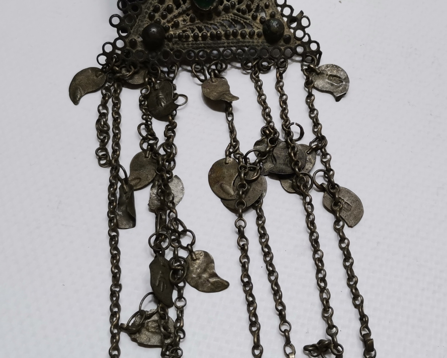 OSMANLI DÖNEMİ TELKARİ İŞÇİLİKLİ GÜMÜŞ FES SÜSÜ