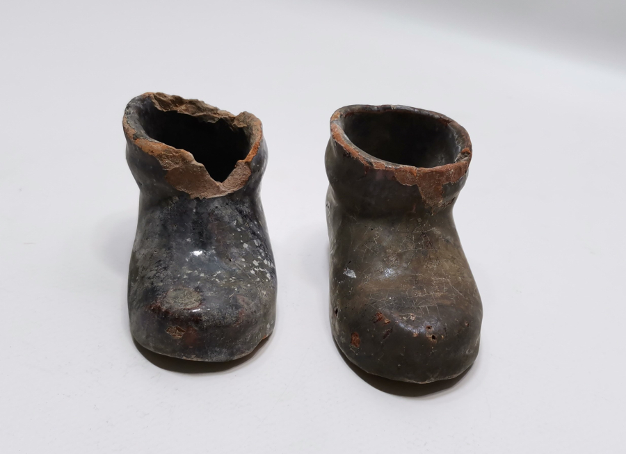 PABUÇ FORMUNDA YAPILMIŞ OSMANLI DÖNEMİ ÇOK NADİR ÇİFT ÇANAKKALE HOKKA