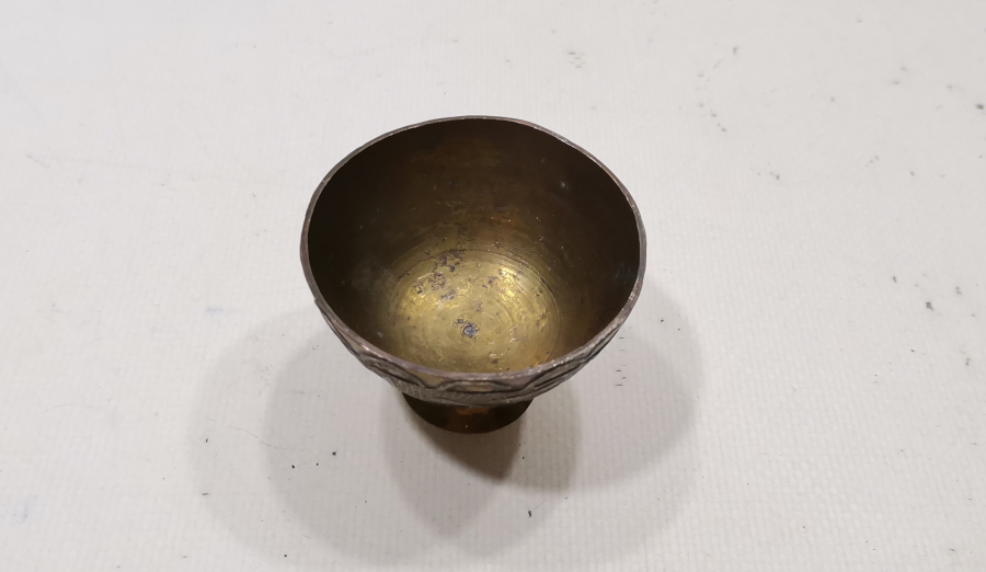 ÜZERİ AYETLERLE DEKORLU ANTİKA FİNCAN ZARFI