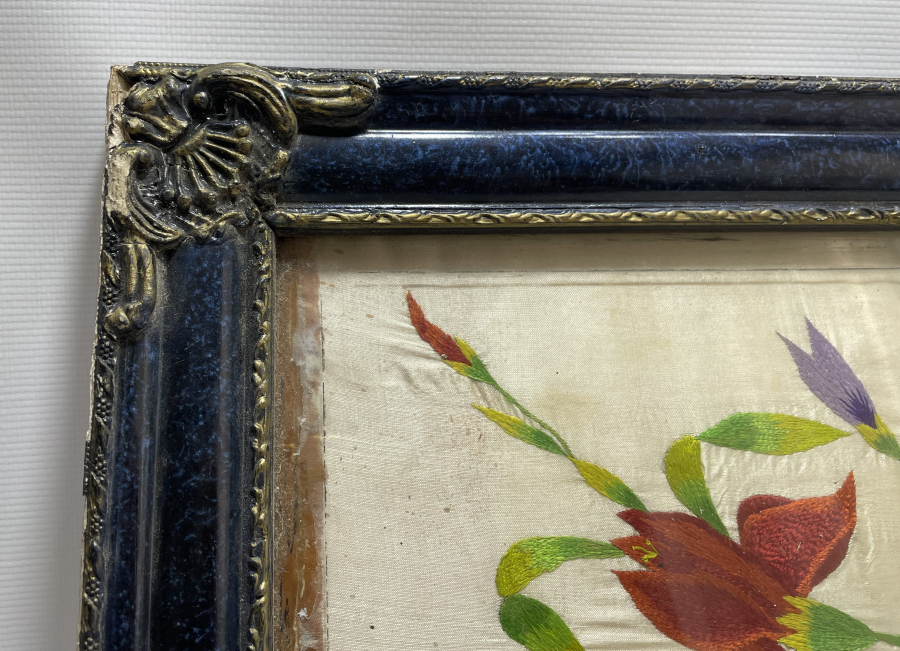 ÜZERİ OSMANLICA YAZILI BÜYÜK BOY EL İŞİ PANO