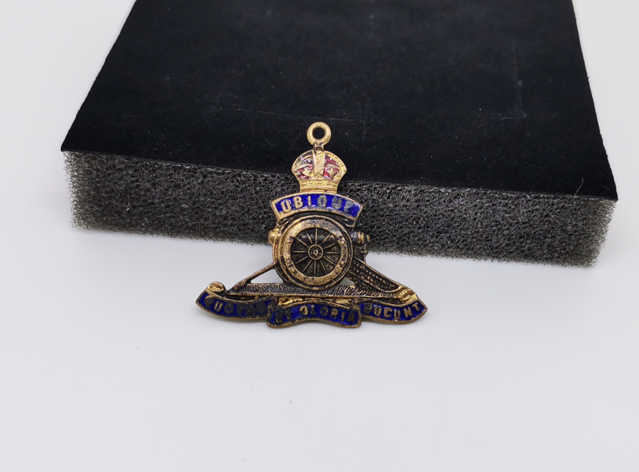 1. DÜNYA SAVAŞI DÖNEMİ MİNELİ KRALİYET TOPÇU ROZETİ