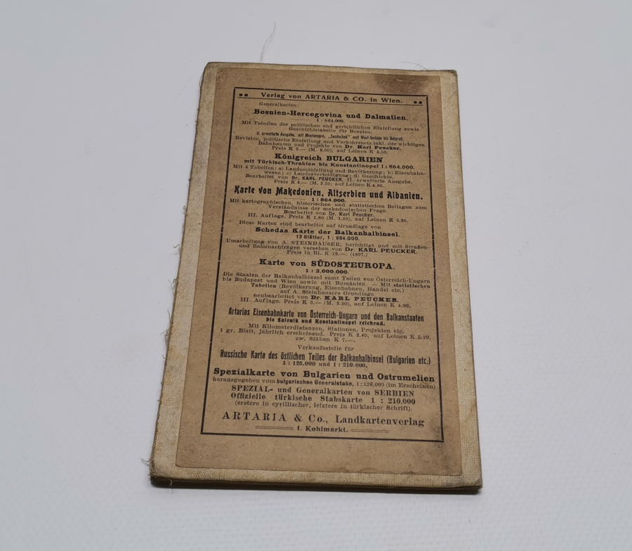 1900 BAŞLARI KARTON KABINDA AVRUPA HARİTASI