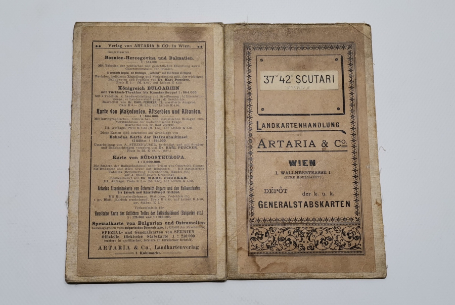 1900 BAŞLARI KARTON KABINDA AVRUPA HARİTASI