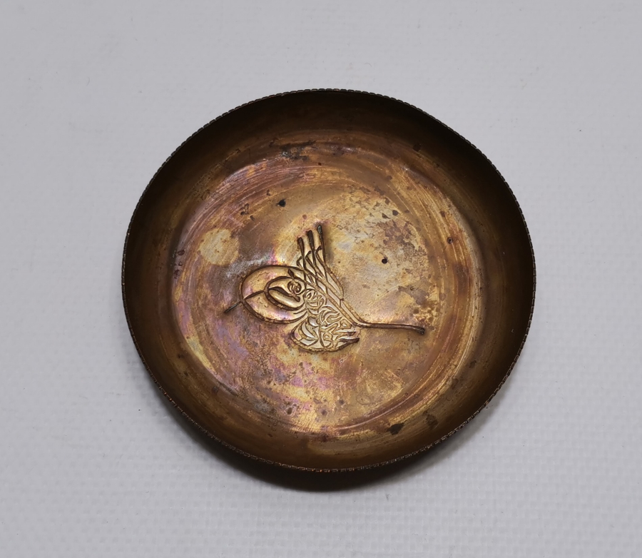 ABDÜLHAMİD HAN DÖNEMİ ORTASI TUĞRALI NADİR KAHVECİ TAKA TUKASI