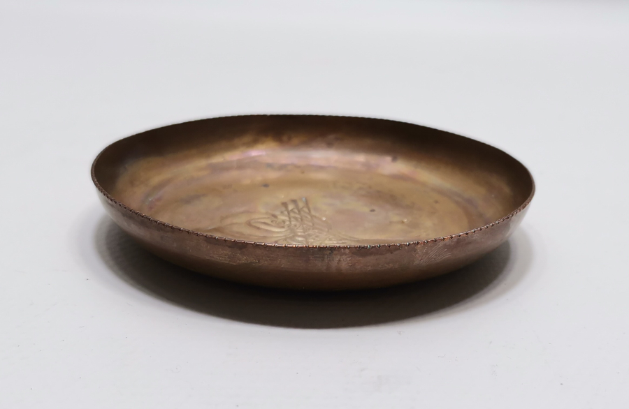 ABDÜLHAMİD HAN DÖNEMİ ORTASI TUĞRALI NADİR KAHVECİ TAKA TUKASI