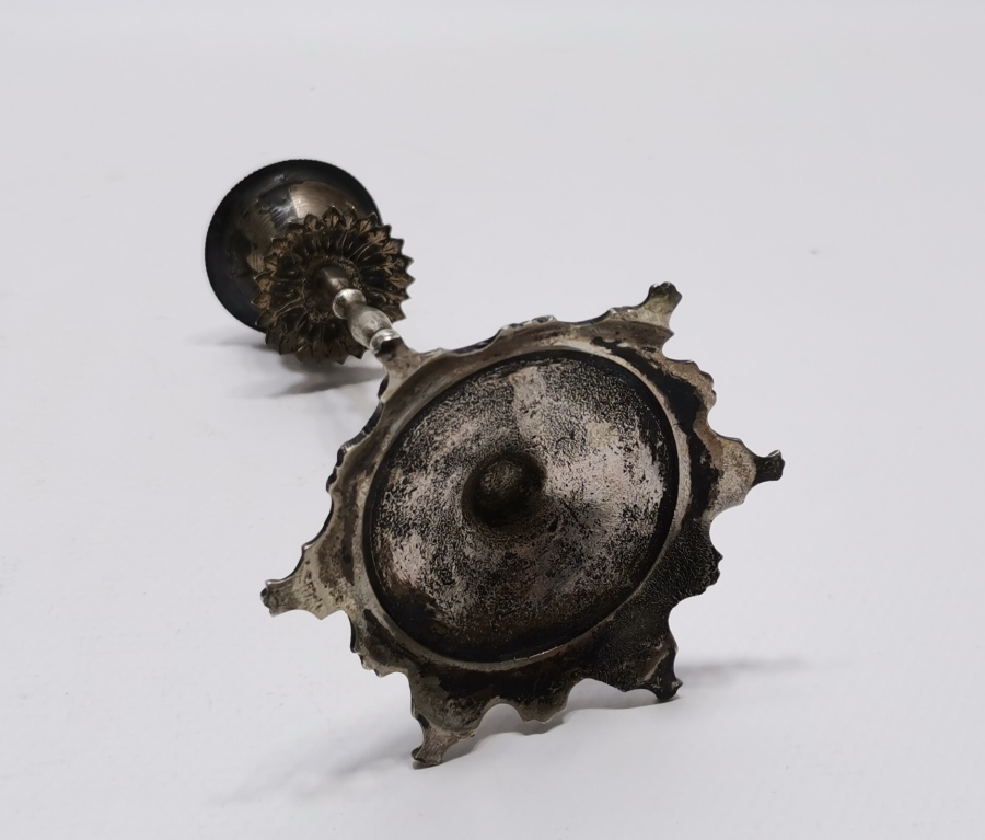 ANTİKA GÜMÜŞ MUMLUK - ŞAMDAN