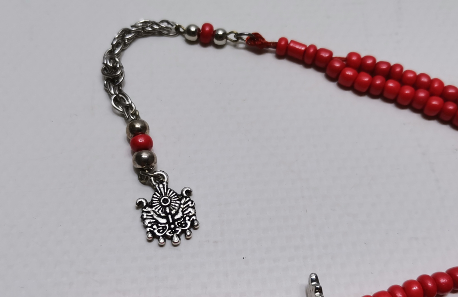 CEP BOY ANTİKA MERCAN TAŞLI NAMAZ TESPİHİ