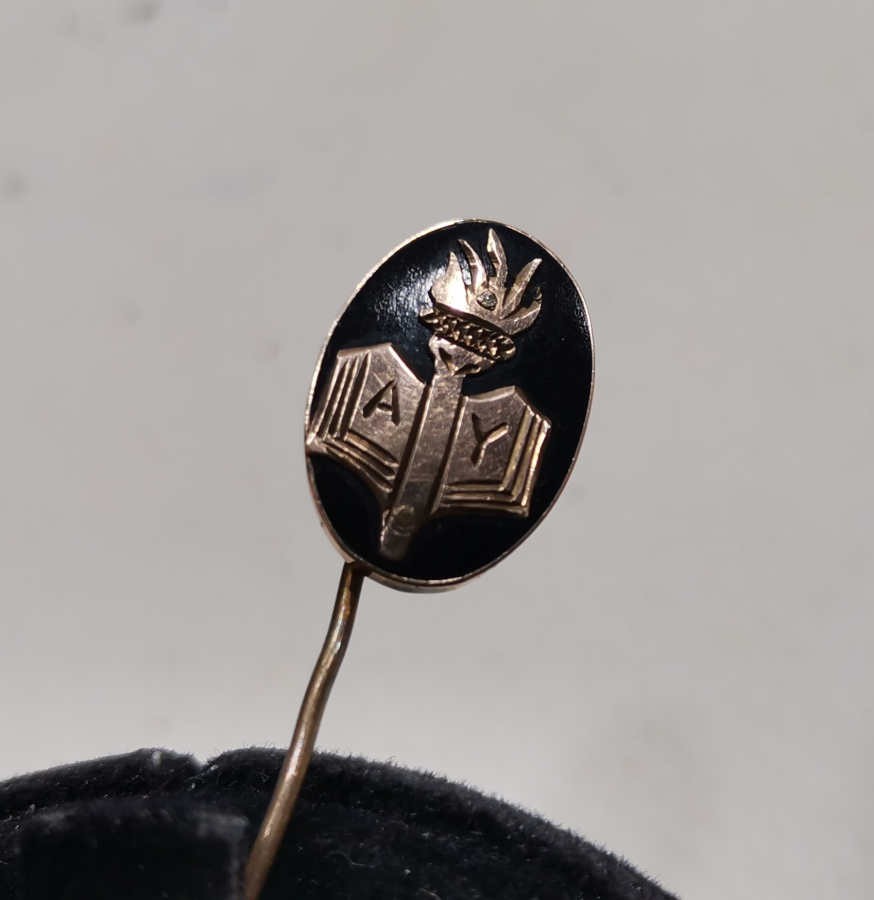 EĞİTİM TARİHİ - 1955 TARİHLİ ANTİKA ALTIN ROZET