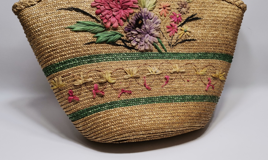 HURMA YAPRAĞINDAN YAPILMIŞ ANTİKA BÜYÜK BOY ÇANTA