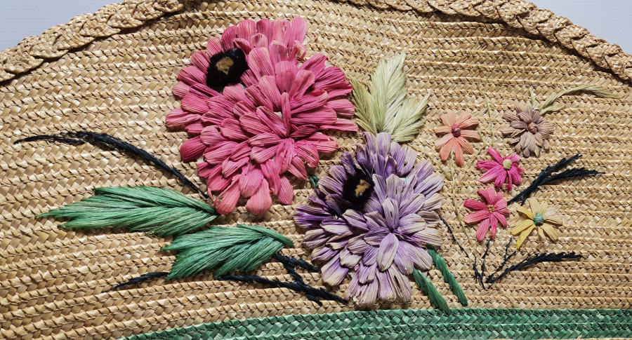 HURMA YAPRAĞINDAN YAPILMIŞ ANTİKA BÜYÜK BOY ÇANTA