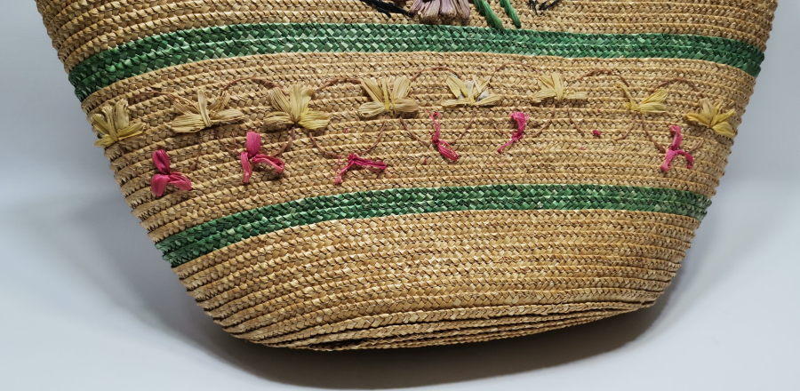 HURMA YAPRAĞINDAN YAPILMIŞ ANTİKA BÜYÜK BOY ÇANTA