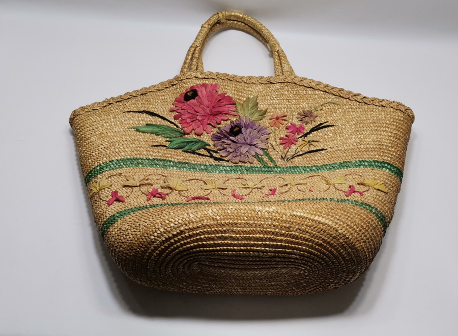 HURMA YAPRAĞINDAN YAPILMIŞ ANTİKA BÜYÜK BOY ÇANTA