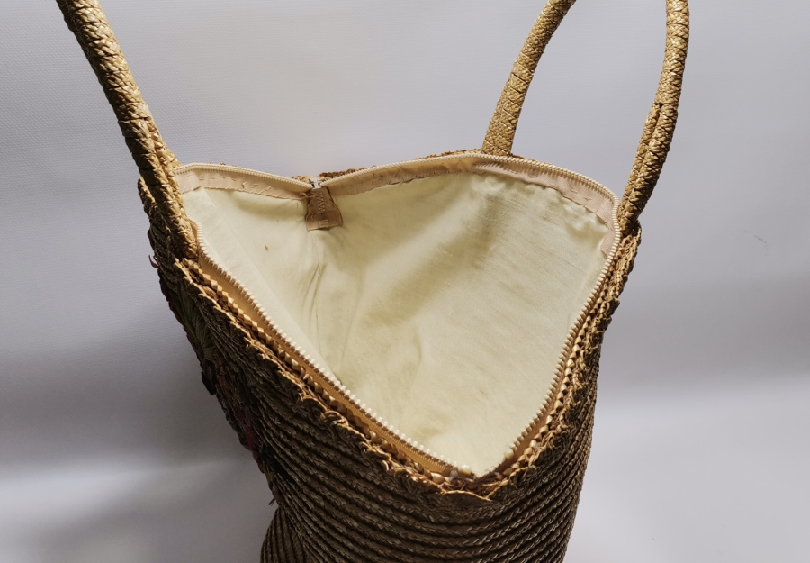 HURMA YAPRAĞINDAN YAPILMIŞ ANTİKA BÜYÜK BOY ÇANTA