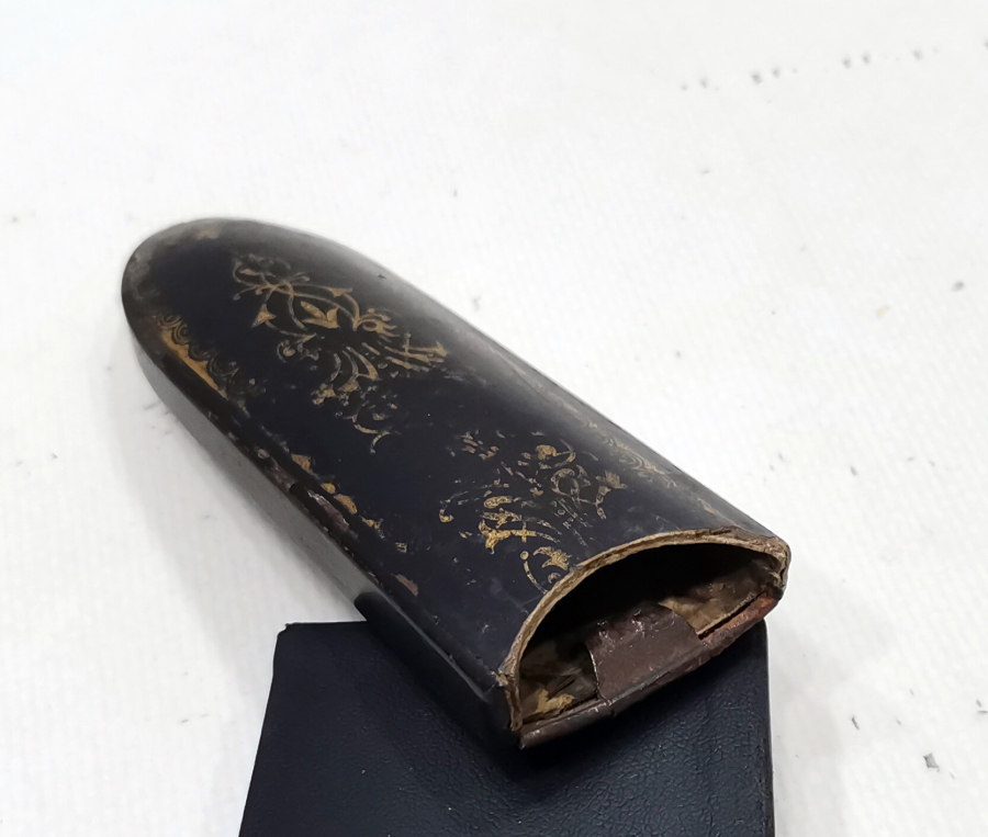 OSMANLI DÖNEMİ ALTIN VARAKLI NADİR GÖZLÜK KABI