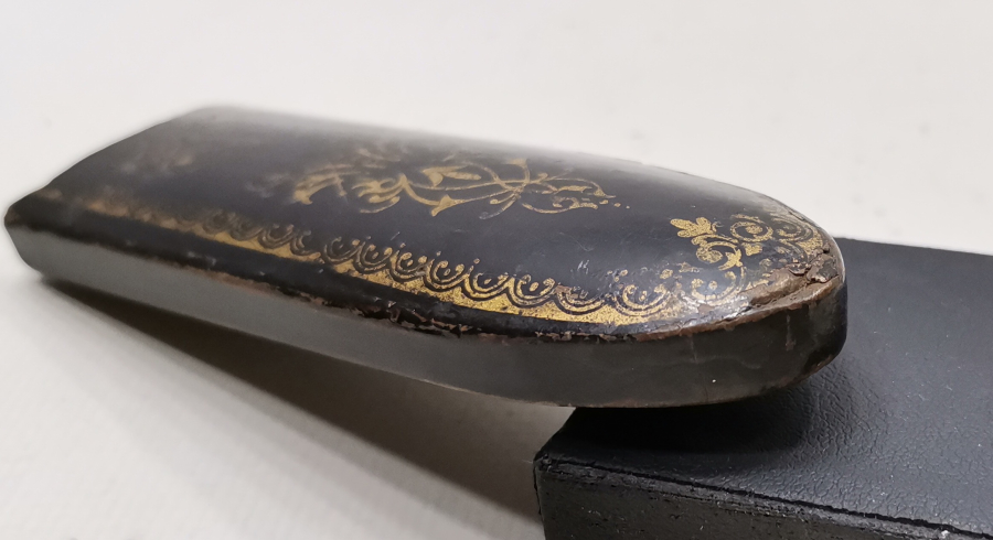 OSMANLI DÖNEMİ ALTIN VARAKLI NADİR GÖZLÜK KABI