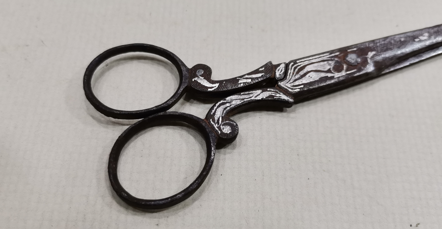 OSMANLI DÖNEMİ KOFGARİ İŞÇİLİKLİ HATTAT MAKASI