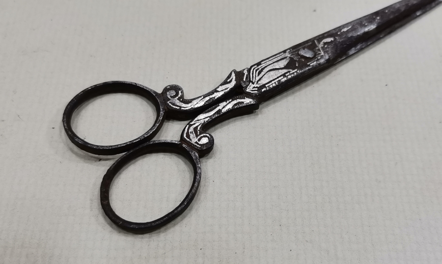 OSMANLI DÖNEMİ KOFGARİ İŞÇİLİKLİ HATTAT MAKASI