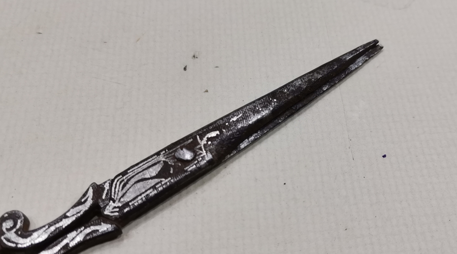 OSMANLI DÖNEMİ KOFGARİ İŞÇİLİKLİ HATTAT MAKASI