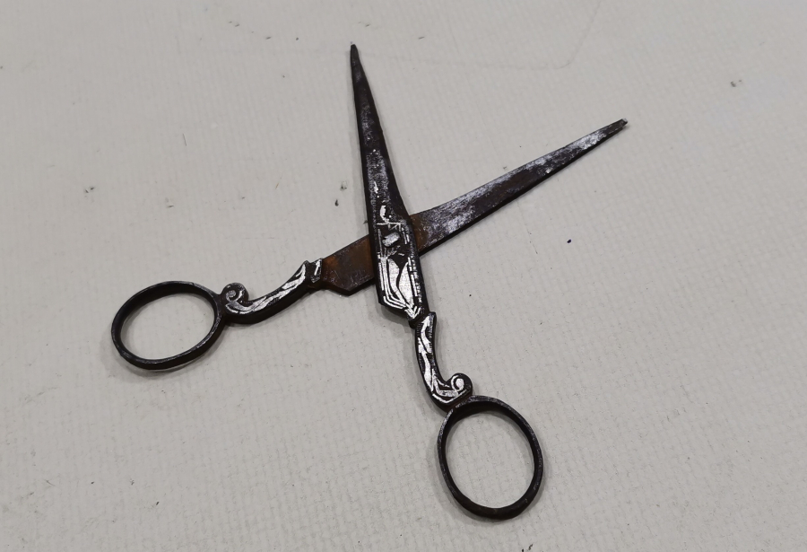 OSMANLI DÖNEMİ KOFGARİ İŞÇİLİKLİ HATTAT MAKASI