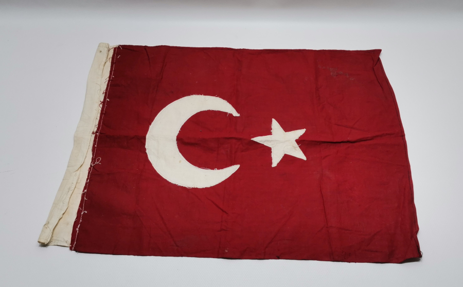 OSMANLI SON DÖNEM EL YAPIMI BAYRAK