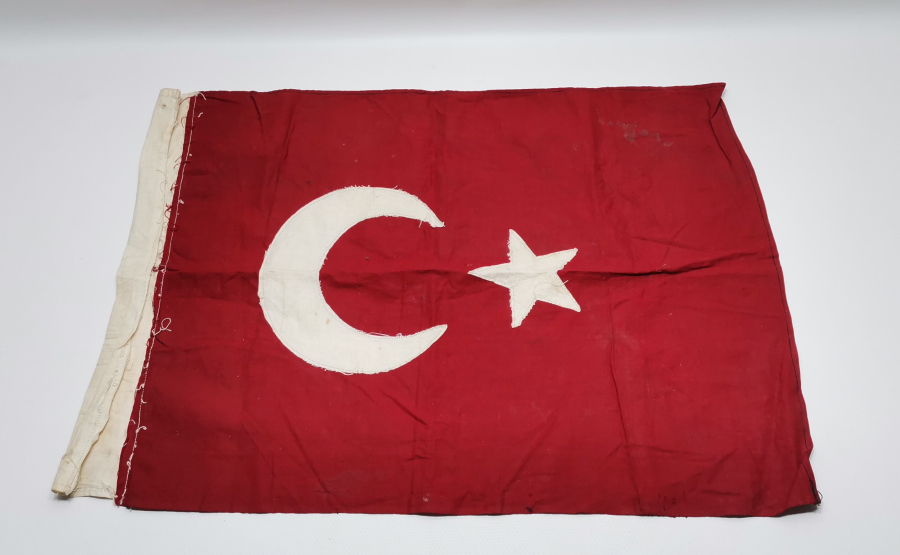 OSMANLI SON DÖNEM EL YAPIMI BAYRAK