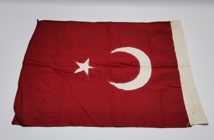 OSMANLI SON DÖNEM EL YAPIMI BAYRAK