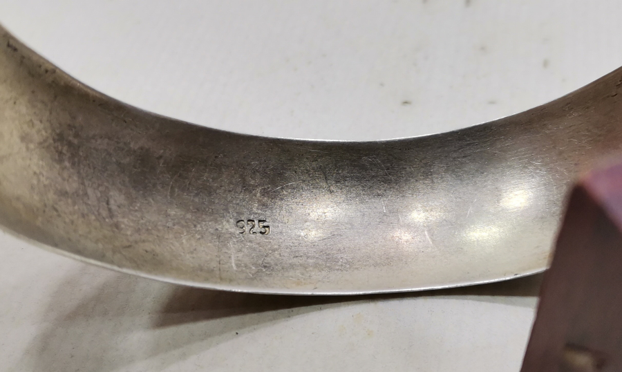 ÖZEL YAPIM MISIR İŞİ GÜMÜŞ BİLEZİK