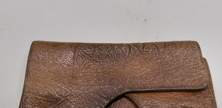 ÜZERİNDE OSMANLI DAMGA BULUNAN OSMANLI DÖNEMİ NADİR SUBAY CÜZDANI