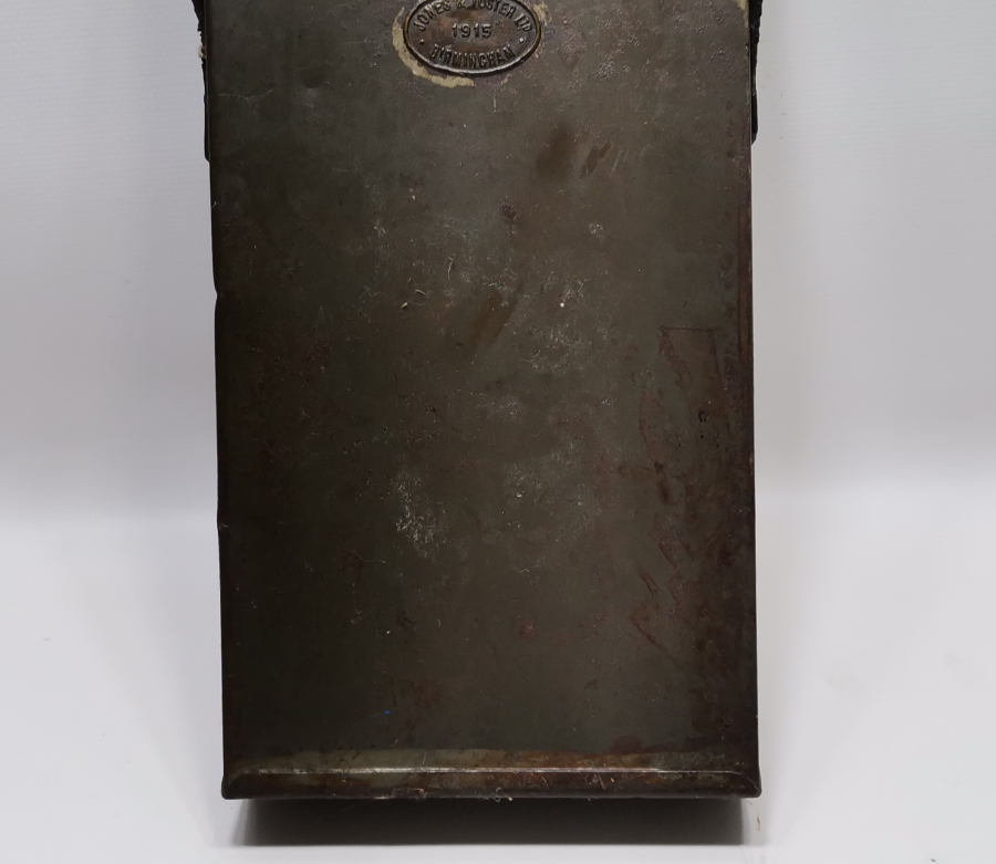 1. DÜNYA SAVAŞI DÖNEMİ ÇOK NADİR 1915 TARİHLİ İNGİLİZ SİPER LAMBASI KUTUSU