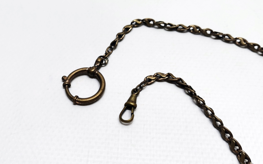 1900 BAŞLARI ALTIN KAPLAMA ANTİKA CEP SAATİ KÖSTEĞİ