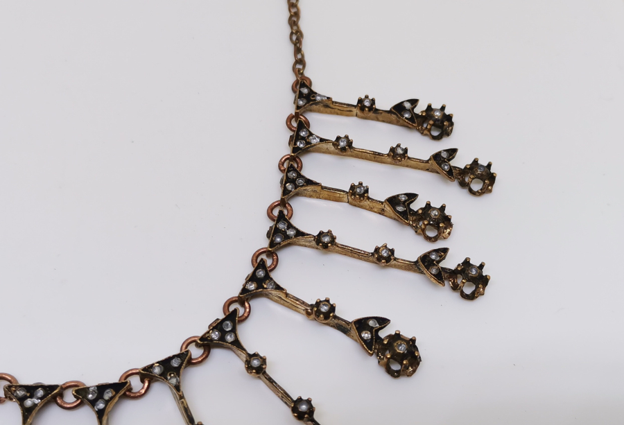 ELMAS TAŞLI ÖZEL YAPIM SU YOLU GERDANLIK