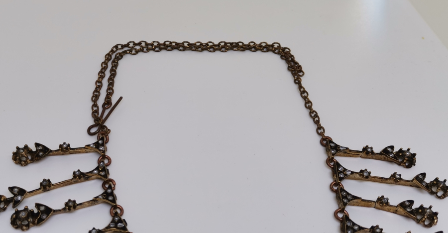 ELMAS TAŞLI ÖZEL YAPIM SU YOLU GERDANLIK