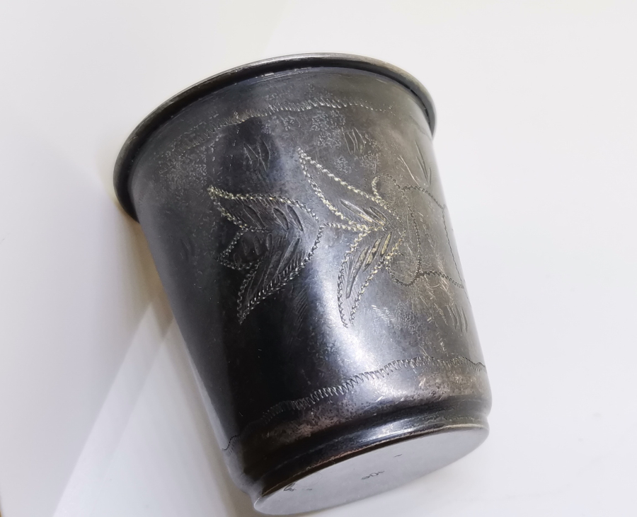 KALEM İŞÇİLİKLİ ANTİKA GÜMÜŞ BARDAK