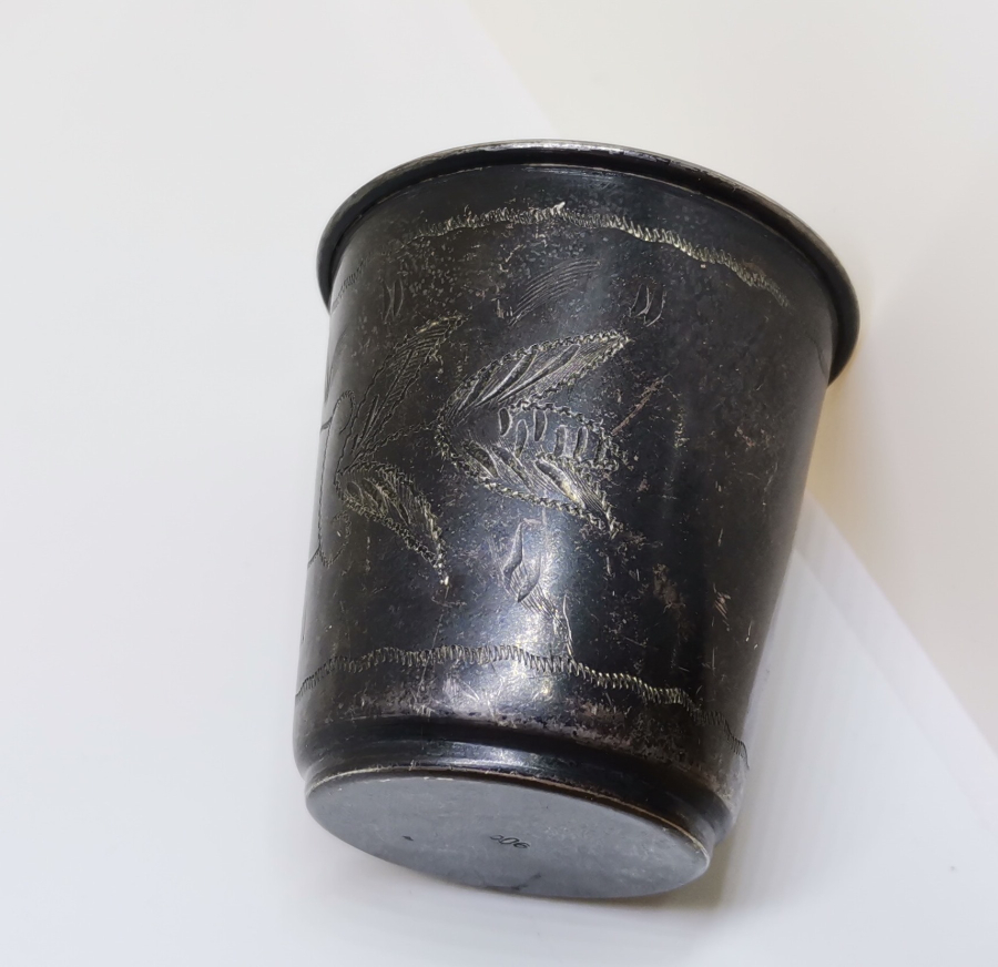 KALEM İŞÇİLİKLİ ANTİKA GÜMÜŞ BARDAK